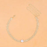 Pearl Necklace Natural Crystal Collar Chains Short Choker Necklace