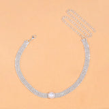Pearl Necklace Natural Crystal Collar Chains Short Choker Necklace