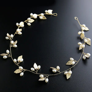 Pearl Rhinestone Wedding Headband for Bride Hair Accessories