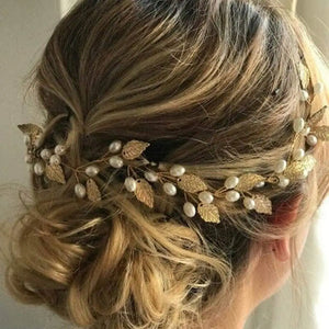 Pearl Rhinestone Wedding Headband for Bride Hair Accessories