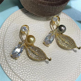 Pearl Zircons Brooches Women Flower Animal Plant Pin Brooch