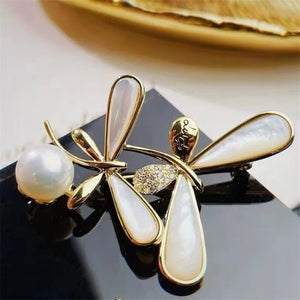 Pearl Zircons Brooches Women Flower Animal Plant Pin Brooch