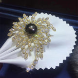 Pearl Zircons Brooches Women Flower Animal Plant Pin Brooch