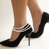 Pearls Anklets For Women Layers Beach Holiday Anklet