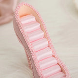 Pink High Heel Shoe Ring Holder Jewelry Display Stand Resin Material