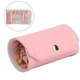 Pink Jewelry Storage Roll Bag Organizer for Traveling