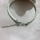 Orchid Flower Pearls Braided Rope Adjustable Bracelets Women Jewelry