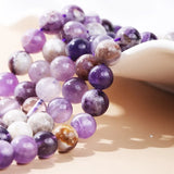 Purple Amethyst Round Beads 6 8 10mm for DIY Necklace Making