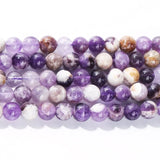 Purple Amethyst Round Beads 6 8 10mm for DIY Necklace Making