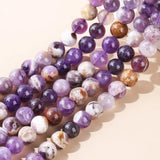 Purple Amethyst Round Beads 6 8 10mm for DIY Necklace Making