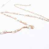 Retro Pearl Waist Belt for Women Metal Chain Corset Wedding Strap