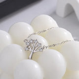 Christmas Tree Pendant Necklace 925 Silver XN261