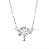 Christmas Tree Pendant Necklace 925 Silver XN261