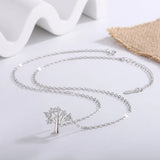 Christmas Tree Pendant Necklace 925 Silver XN261