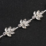 Rhinestone Flower Comb Hair Clip Double Slide Hair Comb Hairpin Bridal Wedding