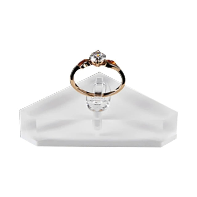Clear Acrylic Ring Display Stand Jewelry Holder