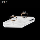 Clear Acrylic Ring Display Stand Jewelry Holder