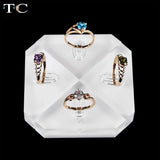 Clear Acrylic Ring Display Stand Jewelry Holder