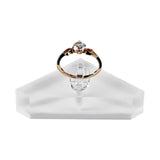 Clear Acrylic Ring Display Stand Jewelry Holder
