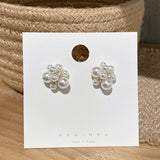 Elegant Fireworks Pearl Stud Earrings
