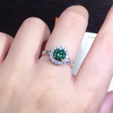 Zircon Crystal Open Ring Multicolor Gems Fine Bridal Jewelry