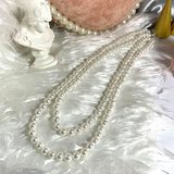 925 Silver Wedding Necklace Double Chain for Women