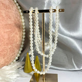 925 Silver Wedding Necklace Double Chain for Women