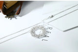 Silver Plate Stackable Star Pendants Necklace Wedding Jewelry