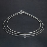 925 Sterling Silver Choker Collar Necklace for Women 16-24 Inch