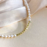 Women's Pearl Bracelet Zirconia Pendant Beaded Minimalist Jewelry