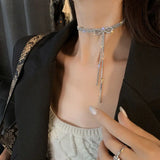 Wave Pearl Necklace Charming Metal Geometric Statement Collar Jewelry