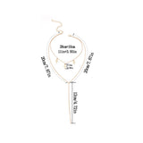 Double Layer Cross Pendant Tassel Chain Necklace Party Jewelry Gift