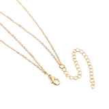 Double Layer Cross Pendant Tassel Chain Necklace Party Jewelry Gift