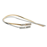 Square Rhinestone Chain Belt Silver Metal Thin Waistband Dress Decor