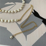 Shell Pearl Waist Chain Slim Belt Wedding Party Decoration
