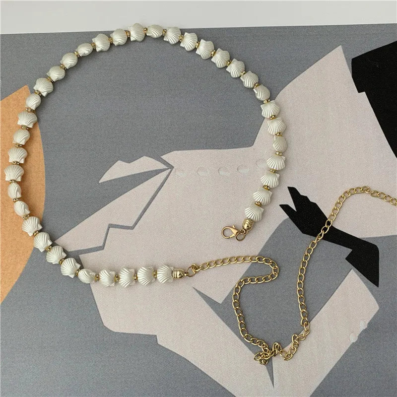 Shell Pearl Waist Chain Slim Belt Wedding Party Decoration