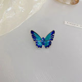 Rhinestone Butterfly Brooch 925 Silver Needle Charm Birthday Gift