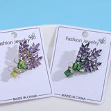 Temperament Crystal Spike Brooch for Women