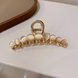 Opal Heart Hair Claws for Women 14k Real Hairpin Anniversary Pendant
