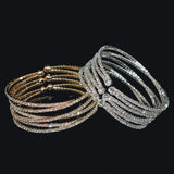 Cross Cuff Bracelet with Rhinestones for Women