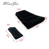 Velvet Jewelry Organizer Roll Travel Zipper Bag Carrying Case