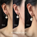 10-14mm Shell Pearl Earrings