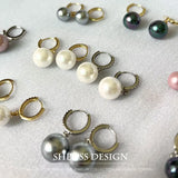 10-14mm Shell Pearl Earrings