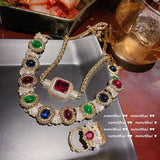 Amethyst Water Drop Pendant Necklace 925 Silver Gemstone Jewelry for Women