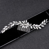 Bridal Crystal Hair Comb Rhinestone Headband Wedding Flower Head Jewelry