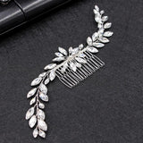 Bridal Crystal Hair Comb Rhinestone Headband Wedding Flower Head Jewelry