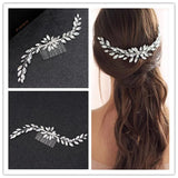 Bridal Crystal Hair Comb Rhinestone Headband Wedding Flower Head Jewelry