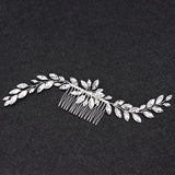 Bridal Crystal Hair Comb Rhinestone Headband Wedding Flower Head Jewelry