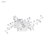 Bridal Hair Comb Crystal Rhinestones Pearls Wedding Headpiece