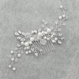 Bridal Hair Combs Crystal Rhinestones Pearls Women Hairpins